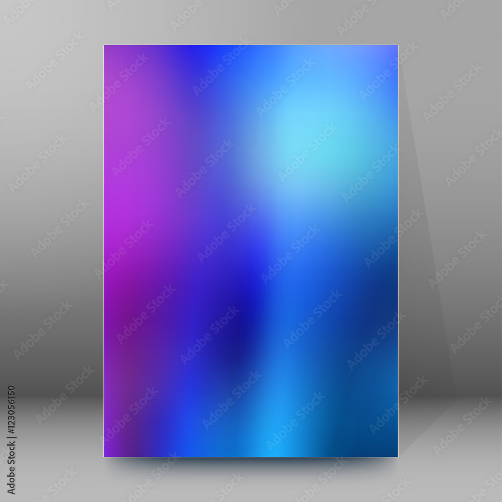 background report brochure Cover Pages A4 style abstract glow34