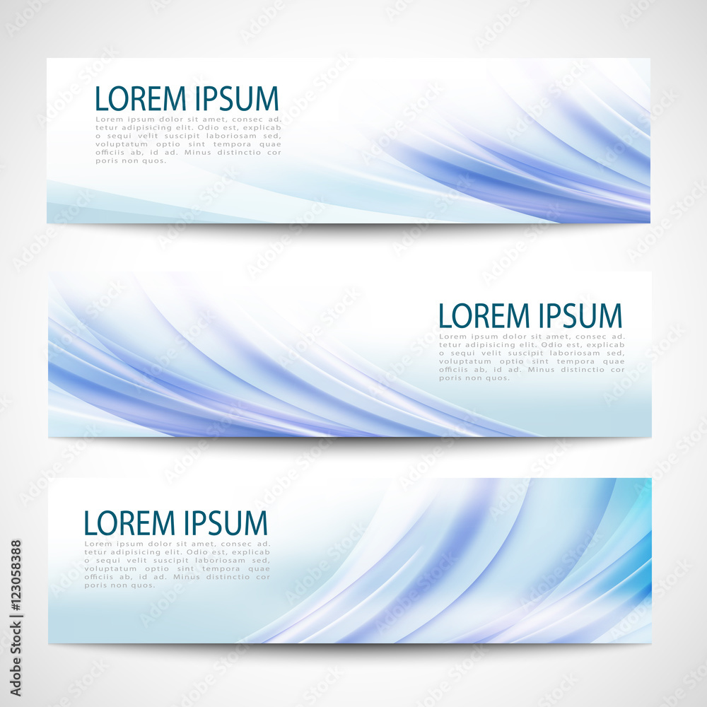 Abstract header blue wave smooth line white vector design Abstract header blue wave smooth line white vector design