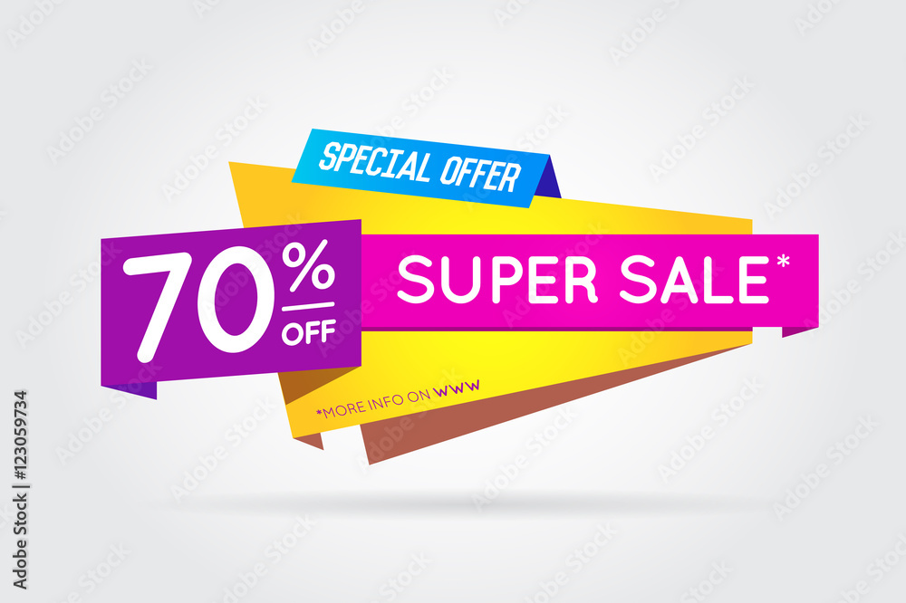 Sale Sign Banner Poster ready for Web and Print. Vector. Super, Sale Sign Banner Poster ready for Web and Print. Vector. Super,