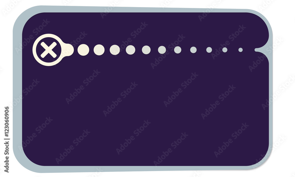 Vector text box for your text and multiplication symbol Vector text box for your text and multiplication symbol