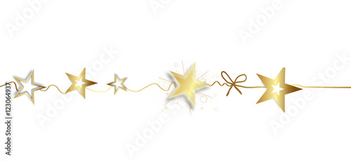 Sterne Stern Star Stars Reihe Band Banner Gold