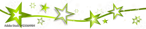 Stern Sterne Welle Wellen Grün Green Band Banner