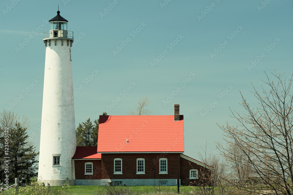 Tawas Point Lighthouse, built in 1876 Tawas Point Lighthouse, built in 1876
