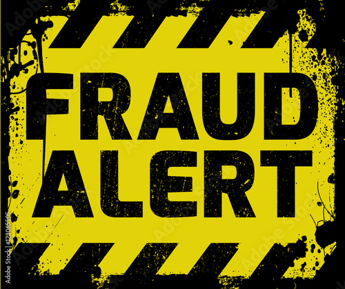 Fraud Alert sign