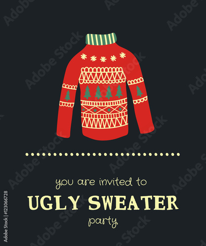 sweater invitation