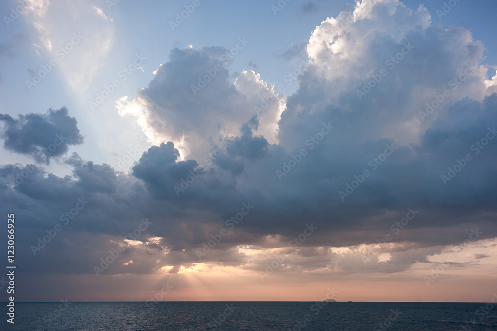 Colorful dawn over the sea. Nature composition. Colorful dawn over the sea. Nature composition.