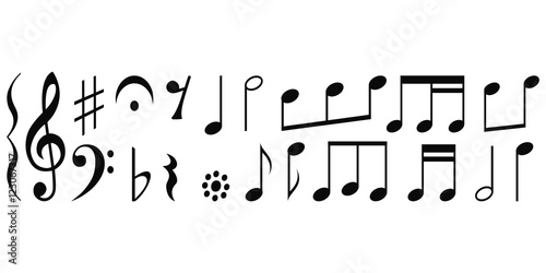 Set Notes and musical notations