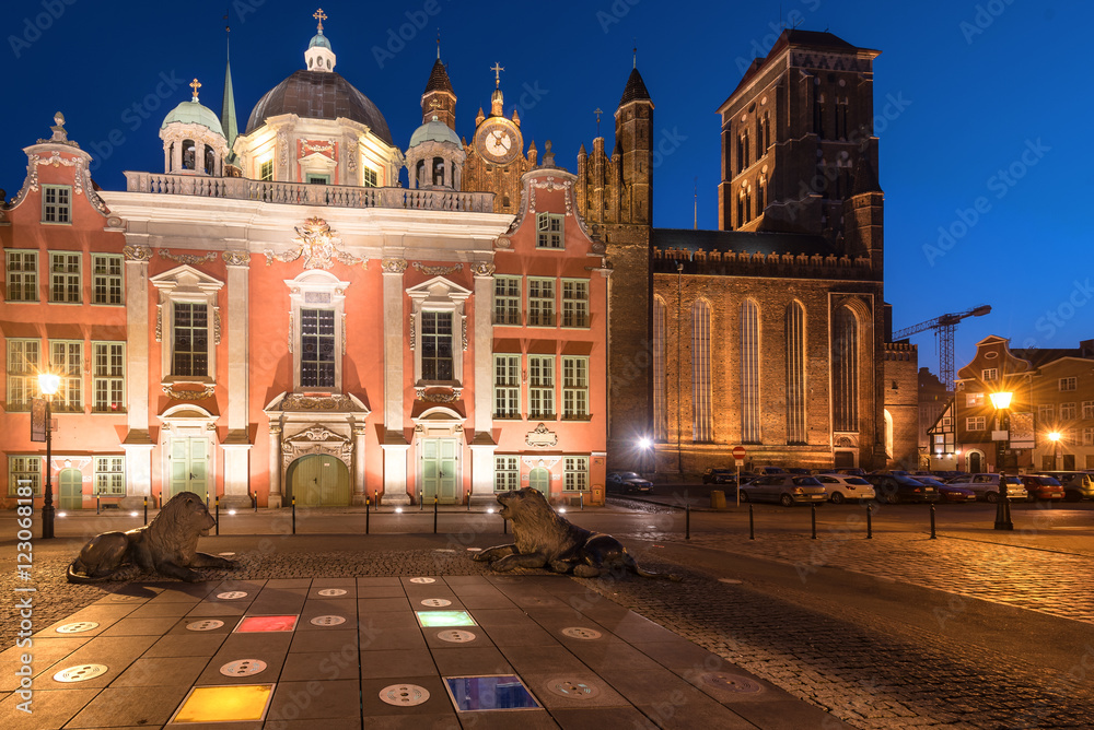 The Royal Chapel of St. Mary's Basilica, historic religious building at the Main Town of Gdansk.