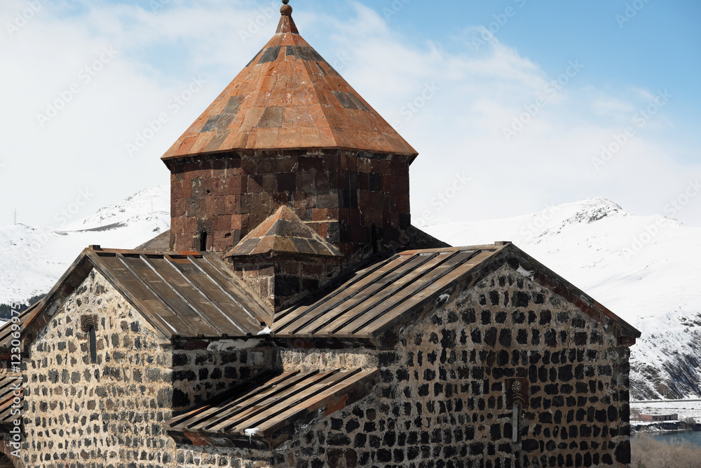 Ancient monastery Sevanavank in Armenia