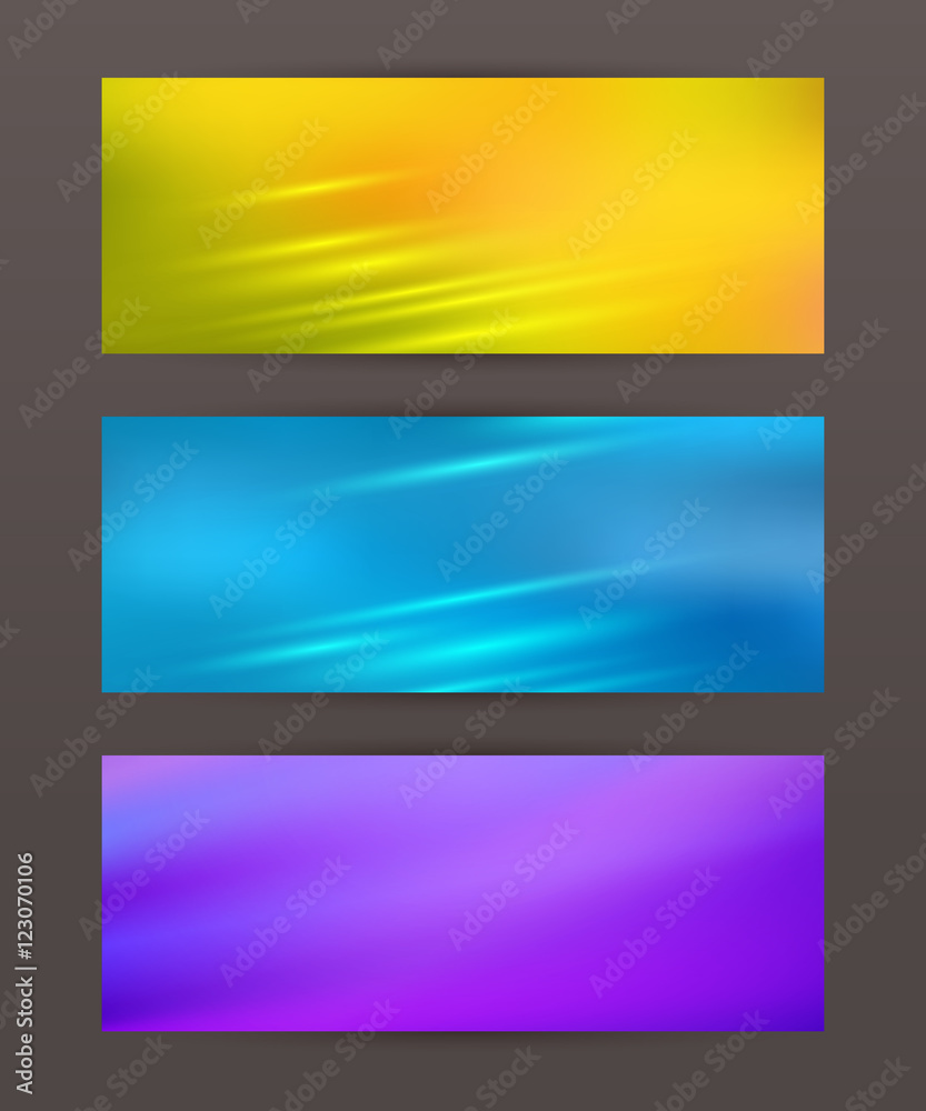 Set Horizontal banner headline abstract glow lines17 Set Horizontal banner headline abstract glow lines17