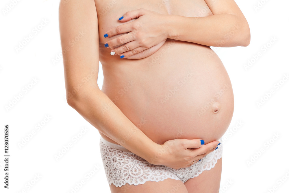 young woman waiting for a baby
