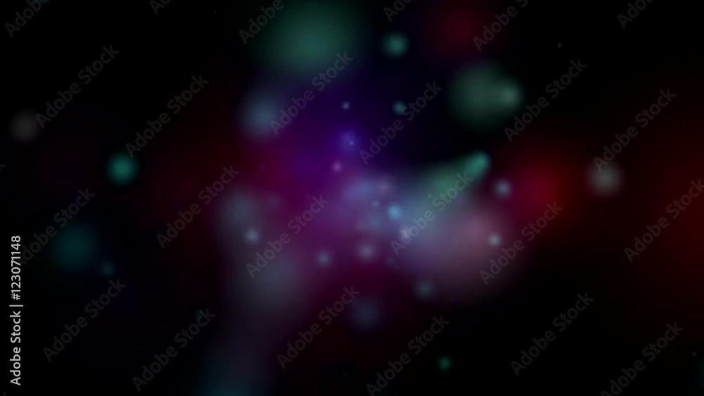 Bunte abstrakte Partikel Galaxie Hintergrund Animation