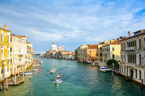 Beautiful view of water street and old buildings in Venice  ITAL