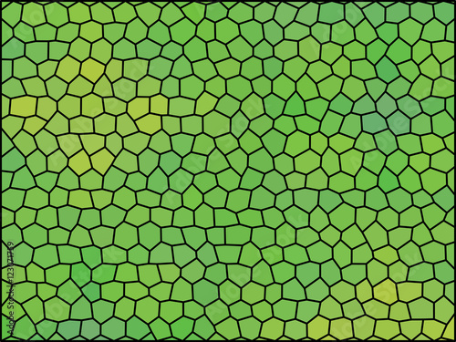 Gradient low poly hexagon style vector mosaic background