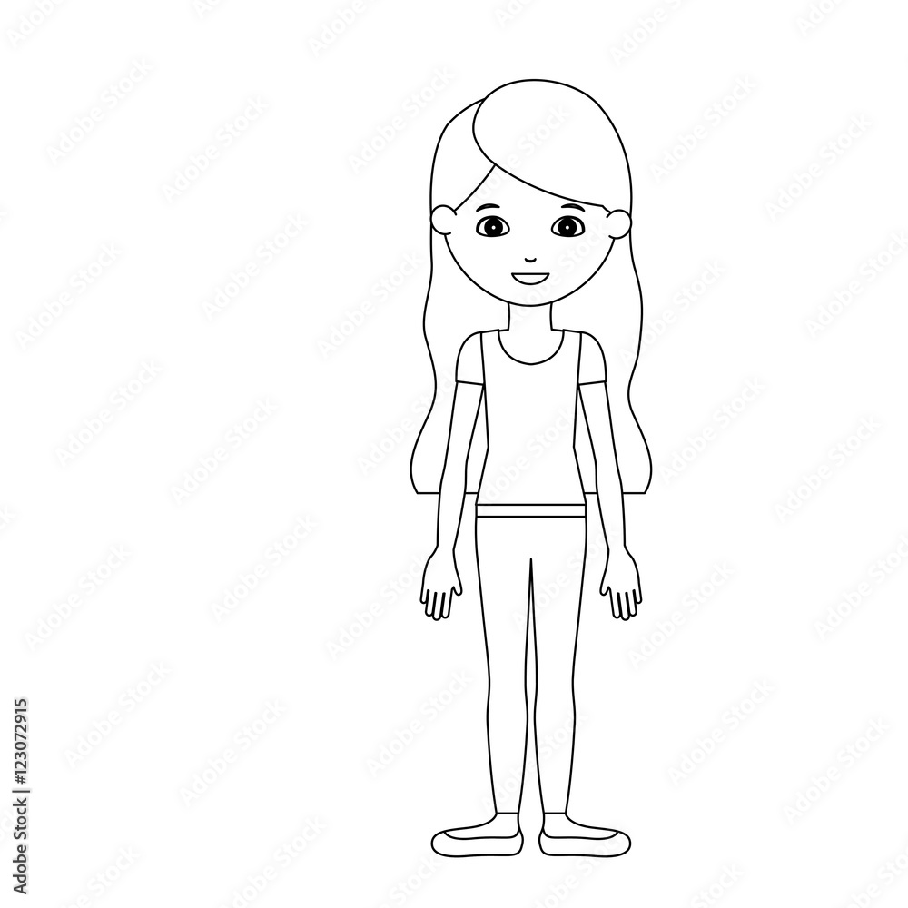 Girl cartoon icon. Kid child little and people theme. Isolated design. Vector illustration Girl cartoon icon. Kid child little and people theme. Isolated design. Vector illustration