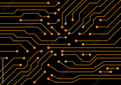 Electrical circuit . eps 10 vector illustration