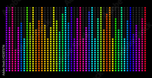 Colorful music spectrum. eps 10 vector illustration