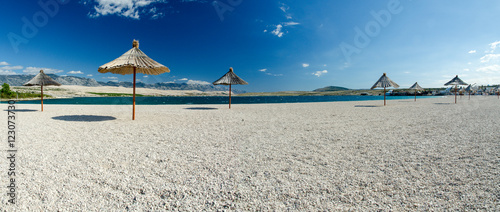 Plage de ZRCE - Ile de Pag photo