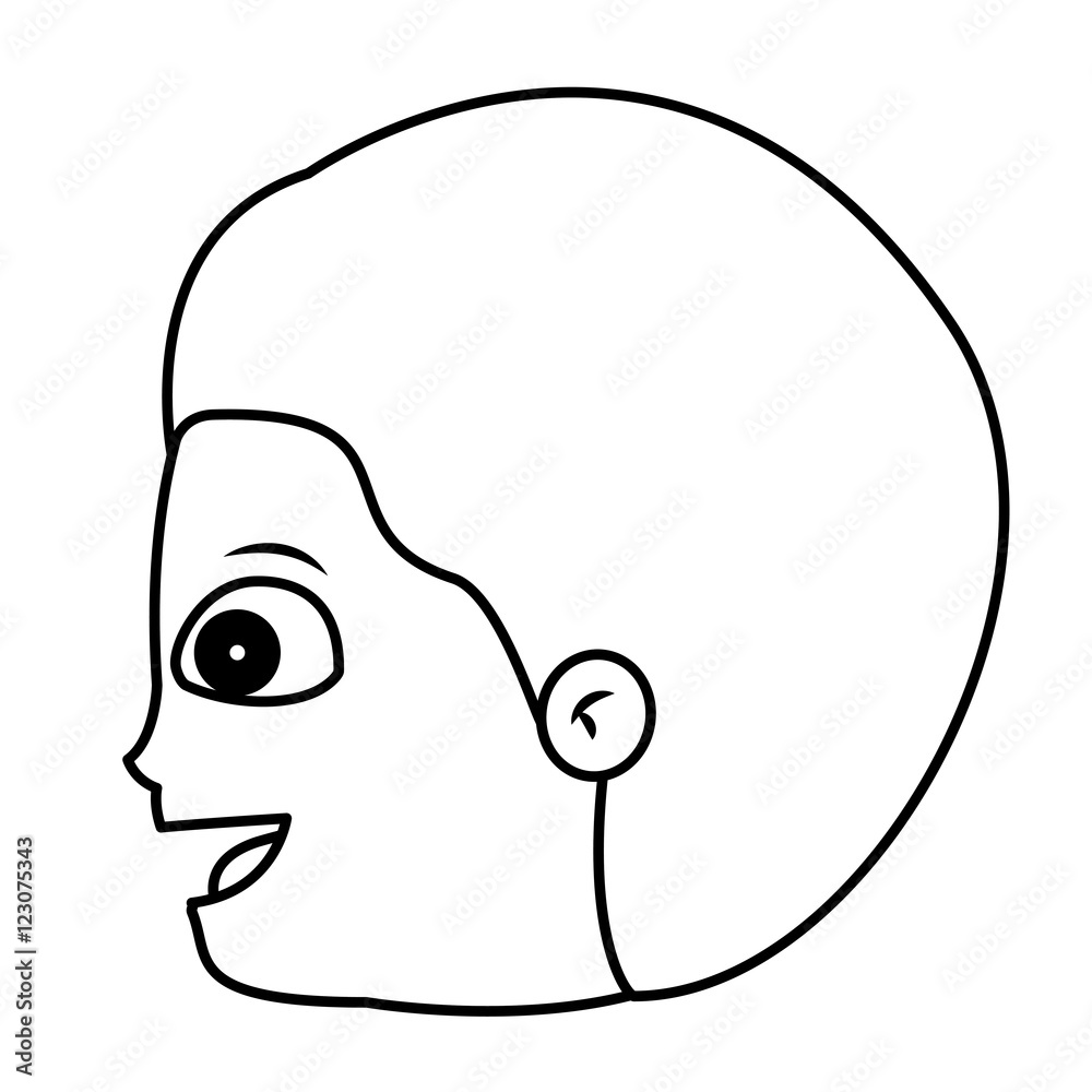 Boy cartoon face icon. Kid child little and people theme. Isolated design. Vector illustration Boy cartoon face icon. Kid child little and people theme. Isolated design. Vector illustration