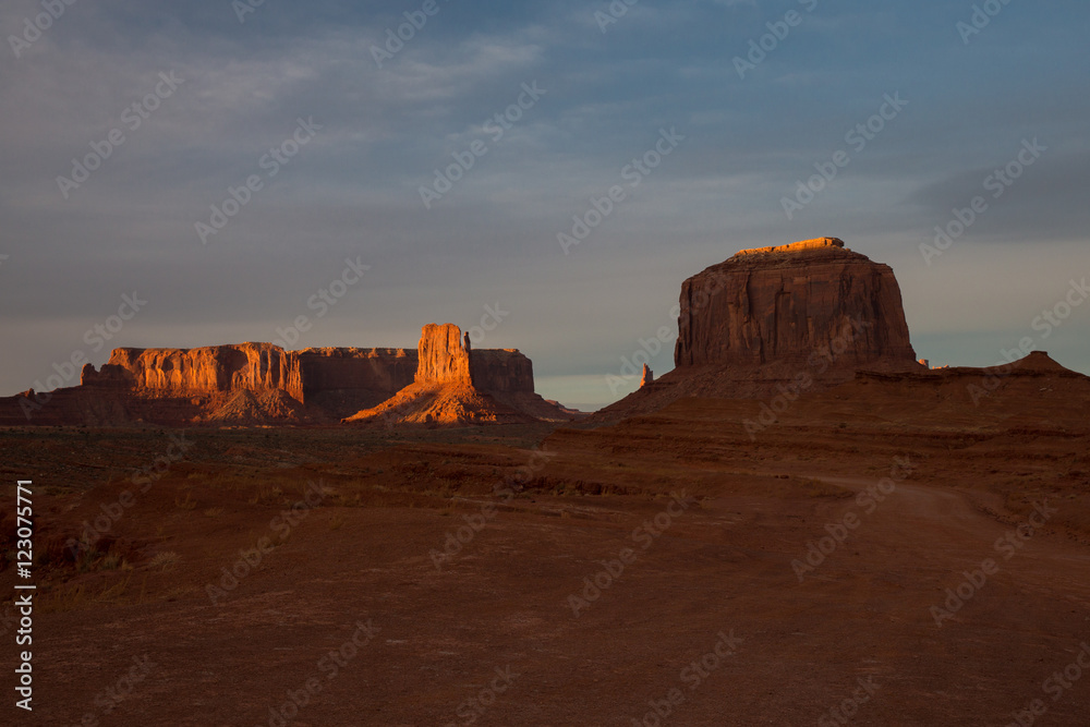 Monument valley at sunrise