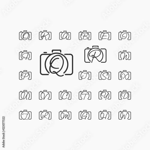 Letter in photography, photograpy logo, Camera logo design