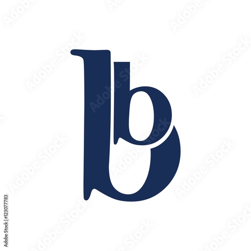 bb letter initial logo design