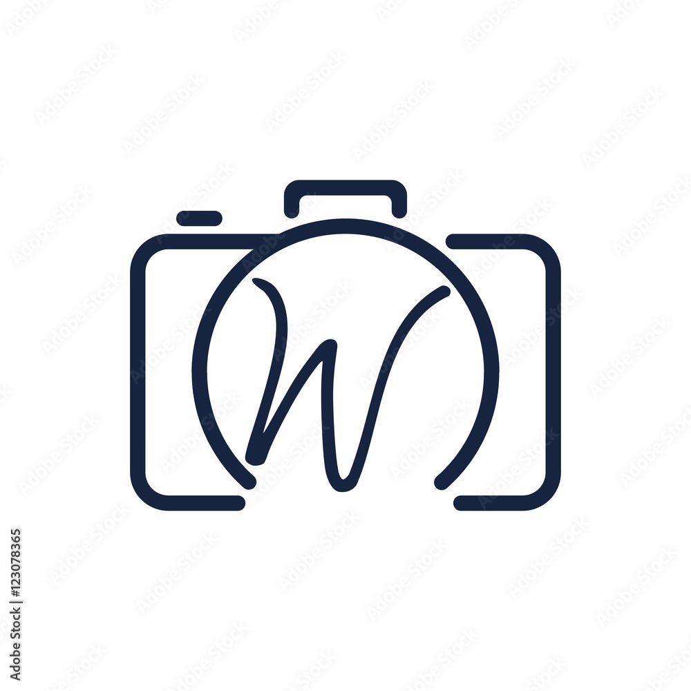 W photography logo design W photography logo design