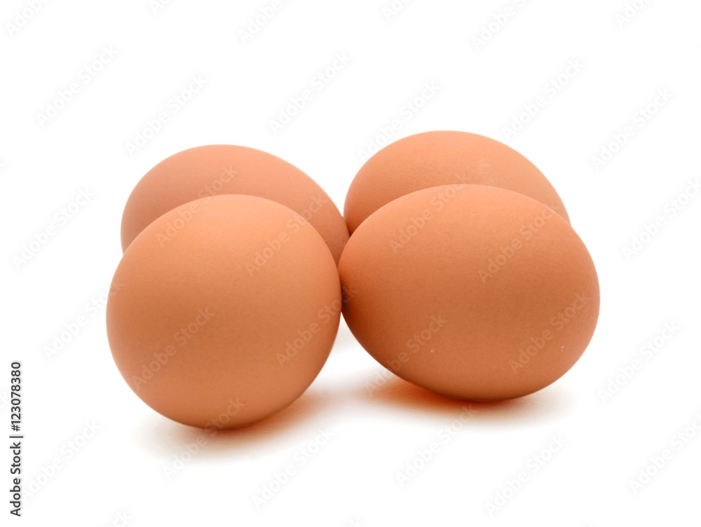 Fresh organic eggs isolated on white background Fresh organic eggs isolated on white background