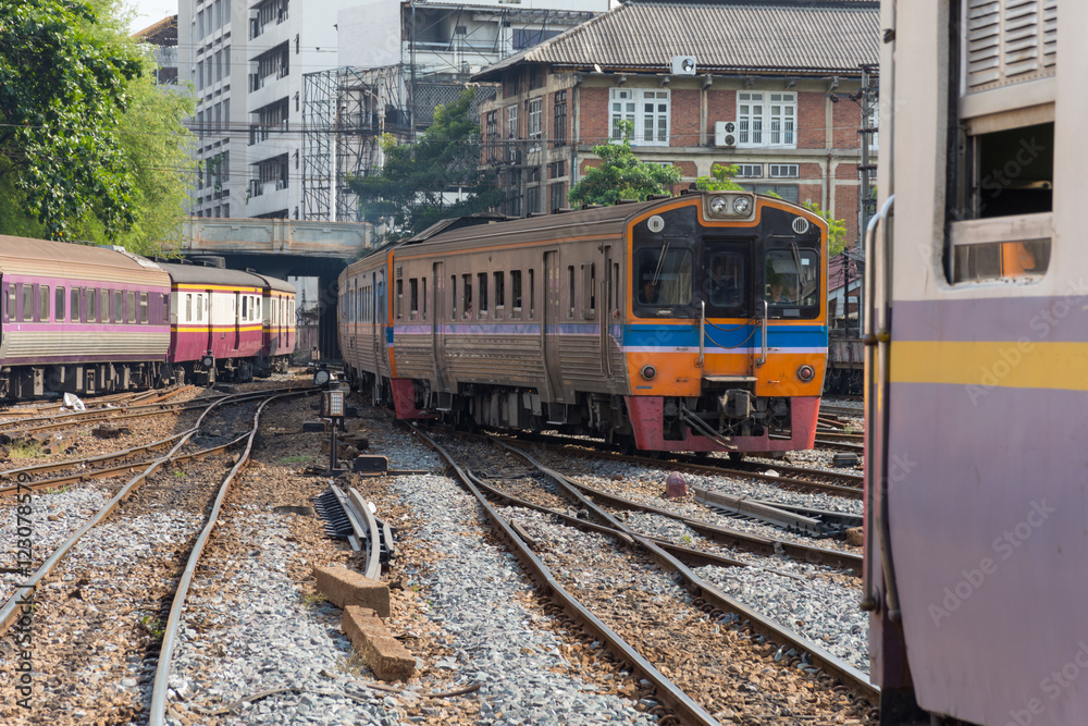 Thai railway train Thai railway train