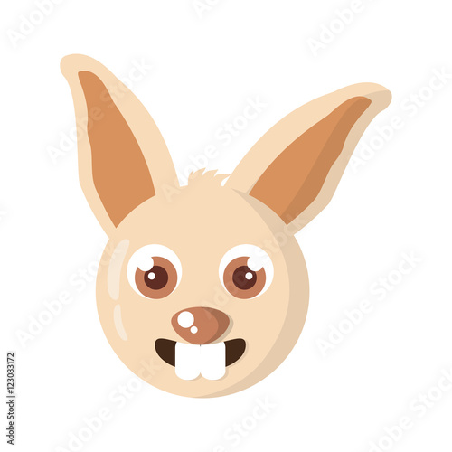 rabbit animal farm isolated icon vector illustration design © djvstock