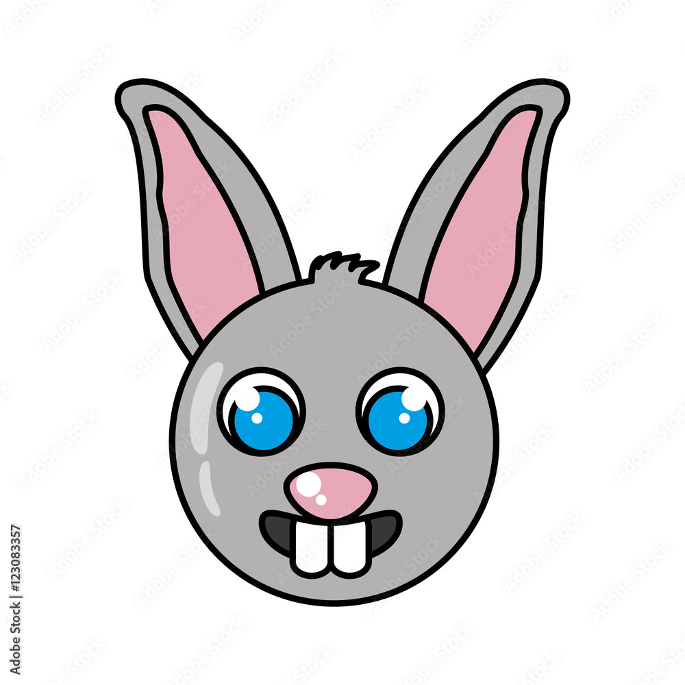 Fototapeta premium rabbit animal farm isolated icon vector illustration design
