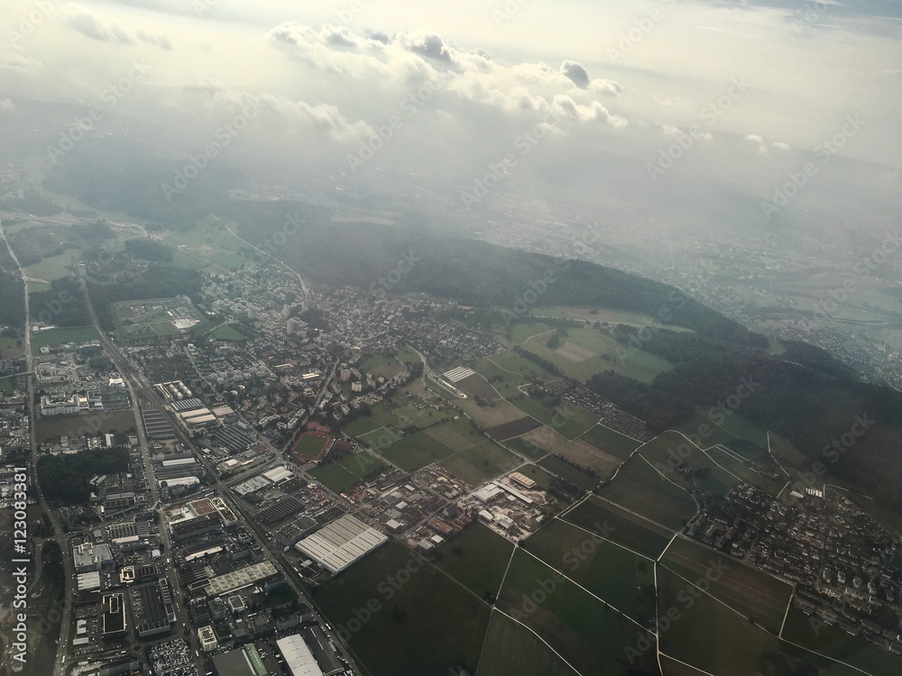 Swiss air landscape