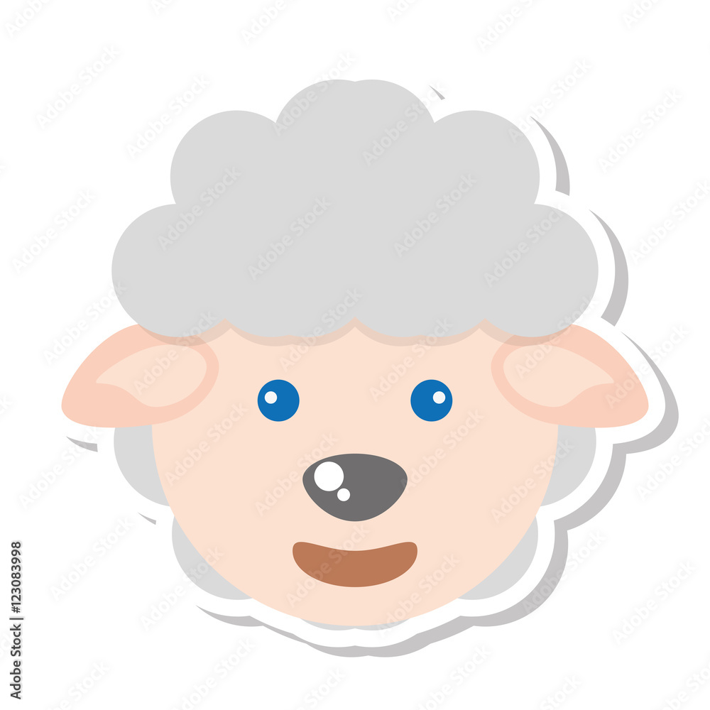 sheep animal farm isolated icon vector illustration design sheep animal farm isolated icon vector illustration design