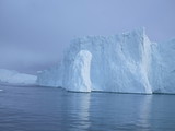 beautiful icebergs are on the arctic ocean in Greenland