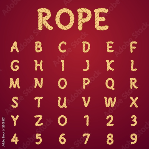 Rope alphabet