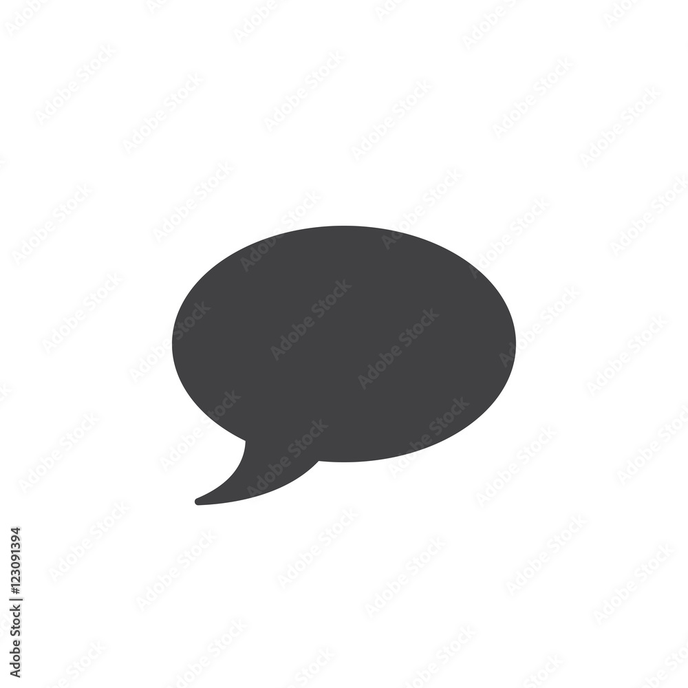 comment icon vector, speech bubble solid logo illustration, pictogram isolated on white comment icon vector, speech bubble solid logo illustration, pictogram isolated on white