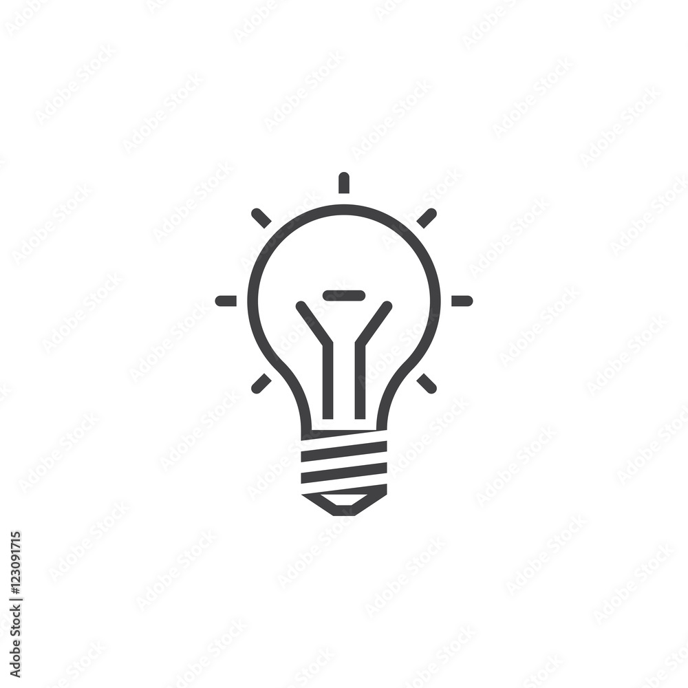 lightbulb line icon, idea outline vector logo illustration, linear pictogram isolated on white lightbulb line icon, idea outline vector logo illustration, linear pictogram isolated on white