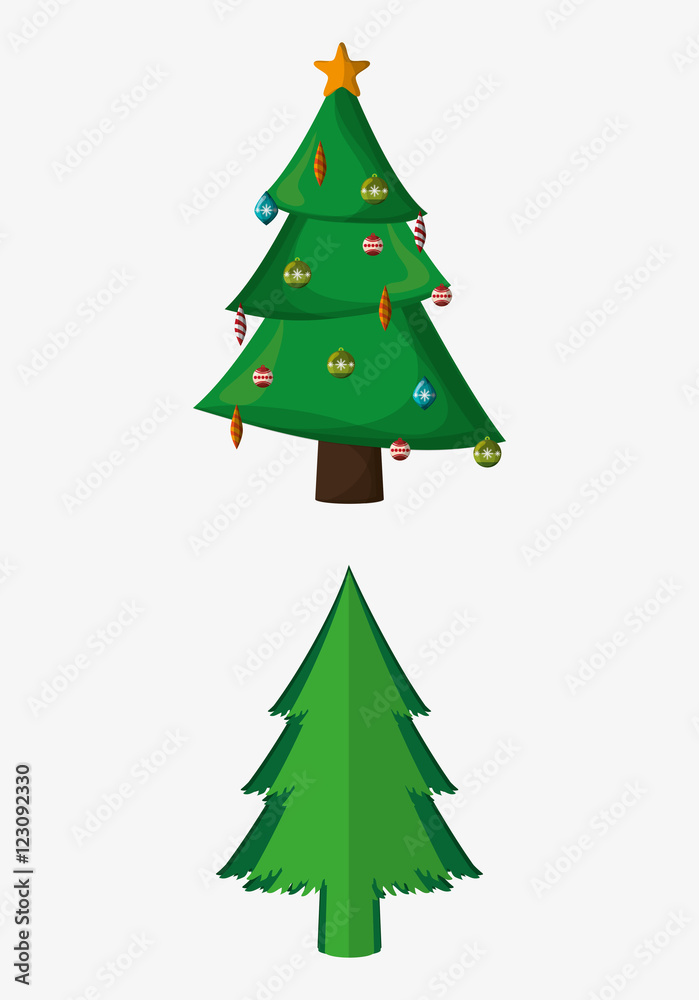 pine tree with merry christmas related icons image vector illustration design pine tree with merry christmas related icons image vector illustration design