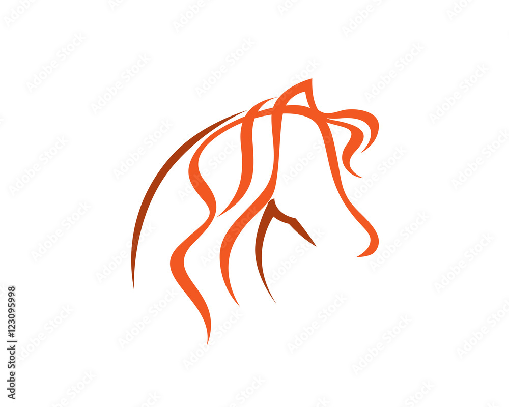 Horse and Red Mare Logo