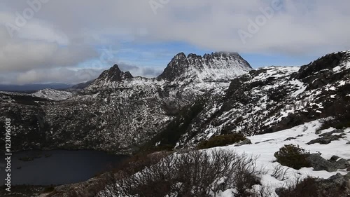 Cradle Mountain and Dove Lake from Marions Lookout, Tasmania, Australia