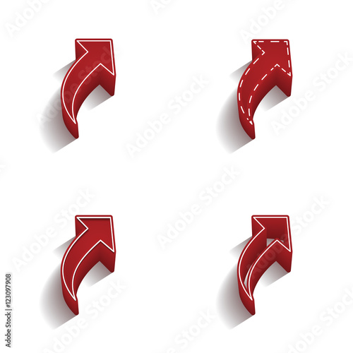 ikona 3D z obrysem zestaw