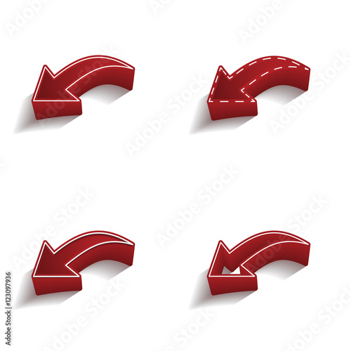 ikona 3D z obrysem zestaw