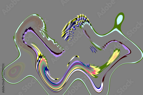 Abstract psychedelic colorful background. Illustration. Can be used for posters.