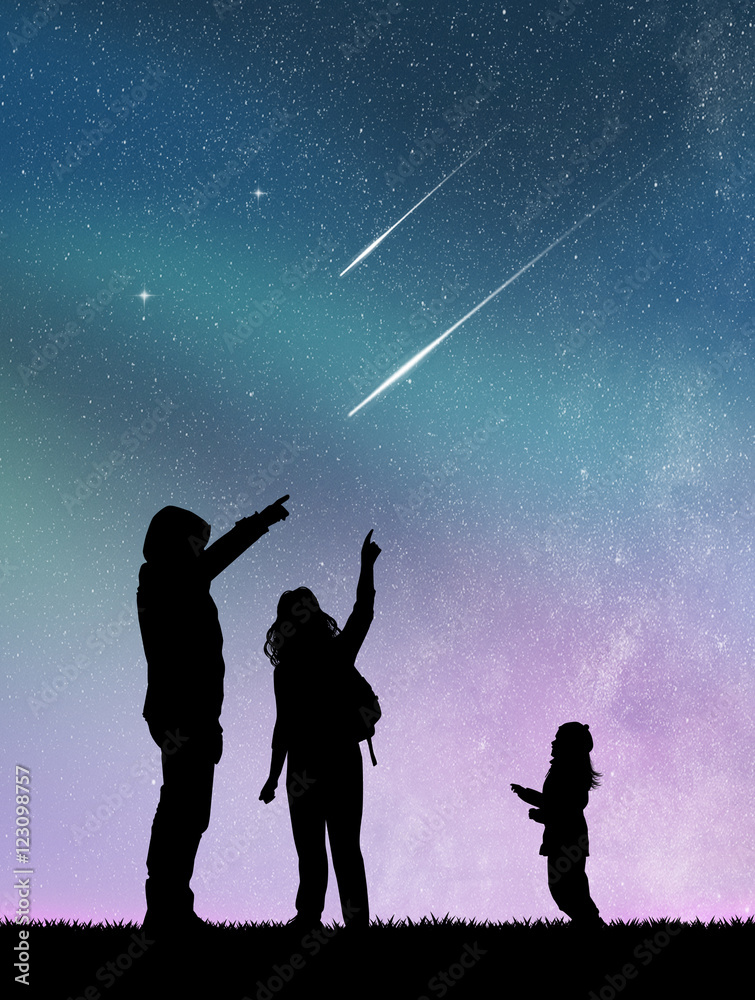 Naklejka premium shooting stars