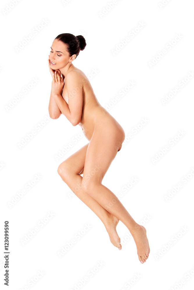 Obraz premium Picture of a healthy naked woman with perfect body.
