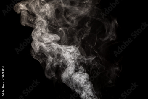 Abstract smoke on black background