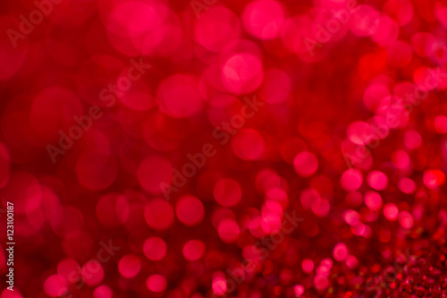 background red abstract bokeh for Christmas night light holiday