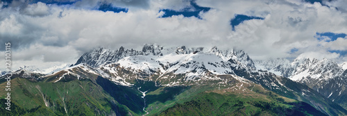 Caucasian ridge panorama