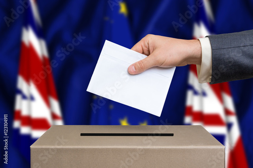 Referendum in Great Britain - voting at the ballot box