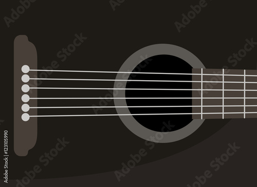 Black guitar